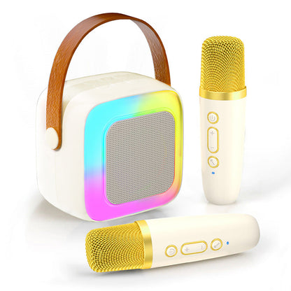 Mini Karaoke Machine for Kids with Wireless Microphones