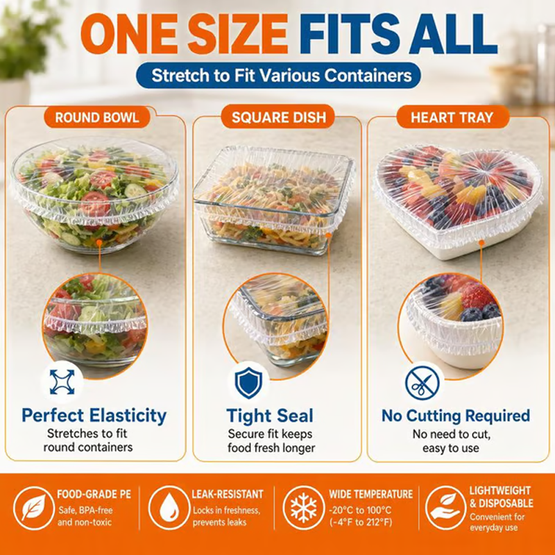 📢📢50% OFF !! ⏰Disposable Elastic Food Bowls Covers🥗🛡️