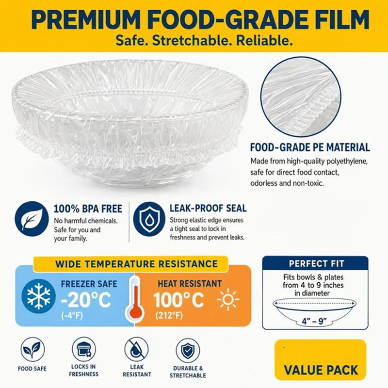 📢📢50% OFF !! ⏰Disposable Elastic Food Bowls Covers🥗🛡️