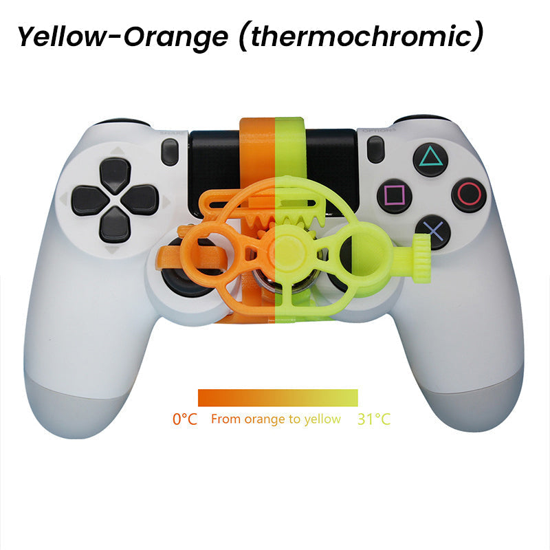 🏆🎮50% OFF NOW! PC Racing Gamepad Steering Wheel, Mini 3D Printing Racing Wheel Auxiliary Controller Attachment Compatible for Game Controllers, Improve Simulation Driving Gaming Experience