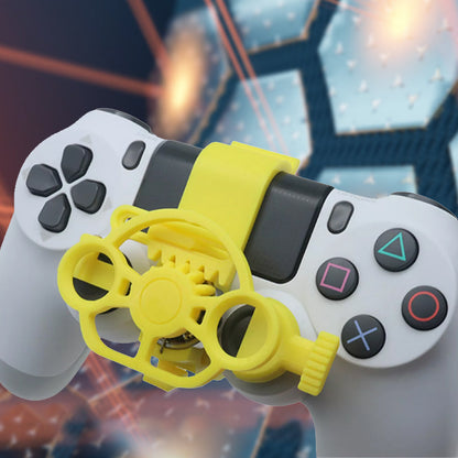 🏆🎮50% OFF NOW! PC Racing Gamepad Steering Wheel, Mini 3D Printing Racing Wheel Auxiliary Controller Attachment Compatible for Game Controllers, Improve Simulation Driving Gaming Experience