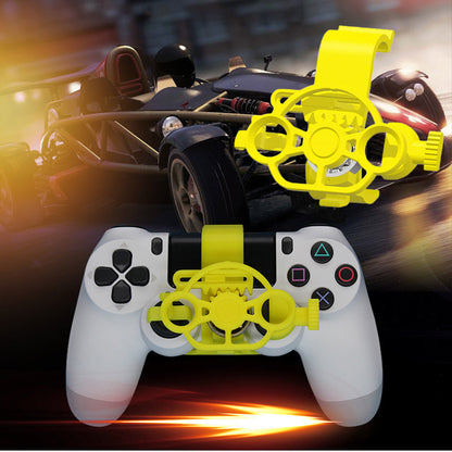 🏆🎮50% OFF NOW! PC Racing Gamepad Steering Wheel, Mini 3D Printing Racing Wheel Auxiliary Controller Attachment Compatible for Game Controllers, Improve Simulation Driving Gaming Experience