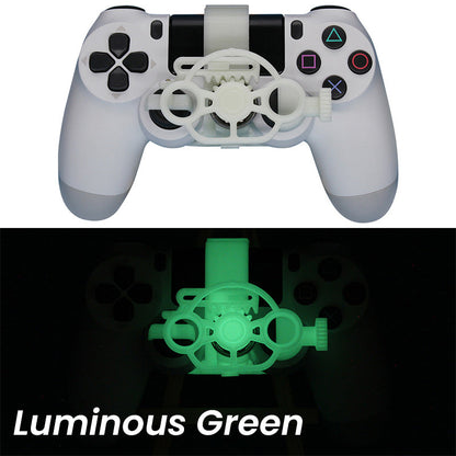 🏆🎮50% OFF NOW! PC Racing Gamepad Steering Wheel, Mini 3D Printing Racing Wheel Auxiliary Controller Attachment Compatible for Game Controllers, Improve Simulation Driving Gaming Experience