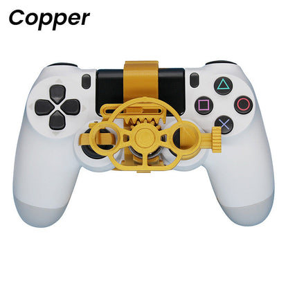 🏆🎮50% OFF NOW! PC Racing Gamepad Steering Wheel, Mini 3D Printing Racing Wheel Auxiliary Controller Attachment Compatible for Game Controllers, Improve Simulation Driving Gaming Experience