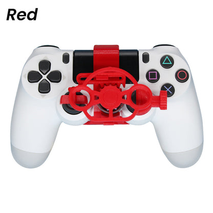 🏆🎮50% OFF NOW! PC Racing Gamepad Steering Wheel, Mini 3D Printing Racing Wheel Auxiliary Controller Attachment Compatible for Game Controllers, Improve Simulation Driving Gaming Experience