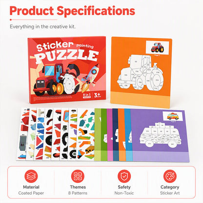 🎉This Week's Special Sales - 50% OFF✨Kids Geometric Sticker Activity Book
