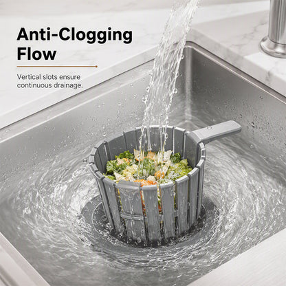 Gravity Scrape Kitchen Sink Strainer Basket