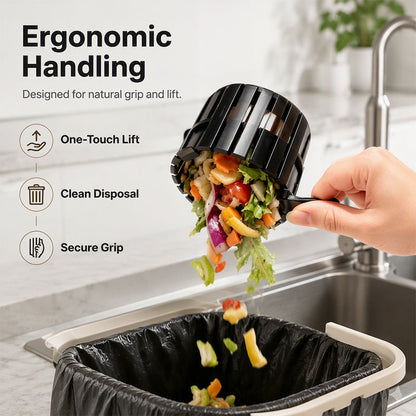 Gravity Scrape Kitchen Sink Strainer Basket
