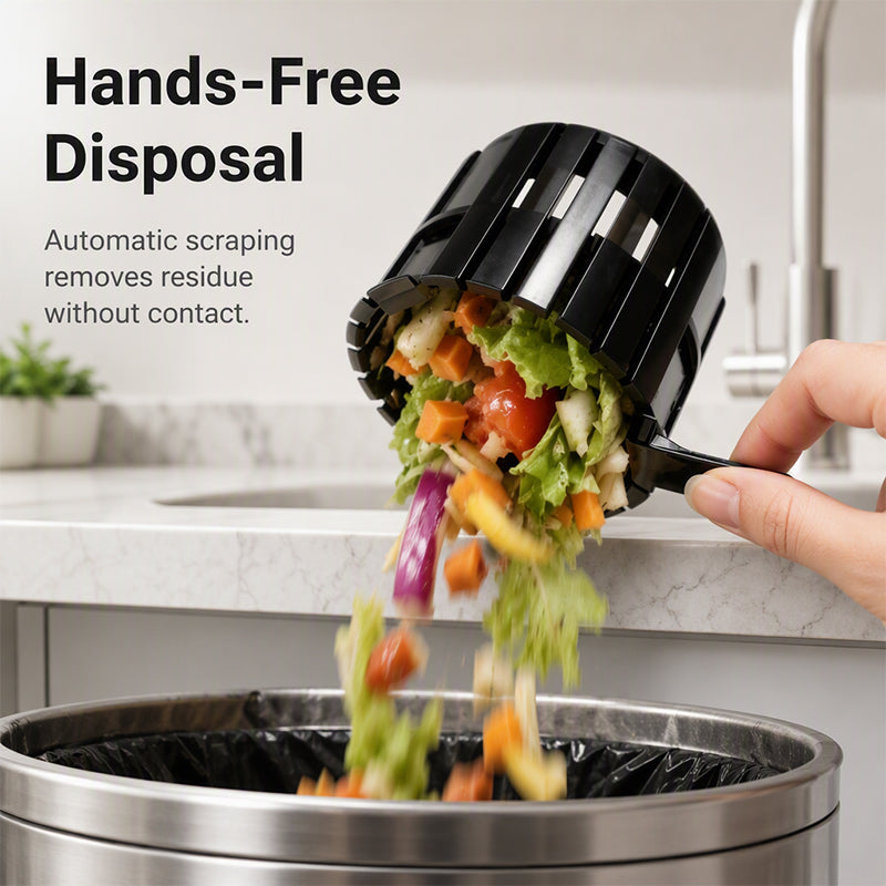 Gravity Scrape Kitchen Sink Strainer Basket