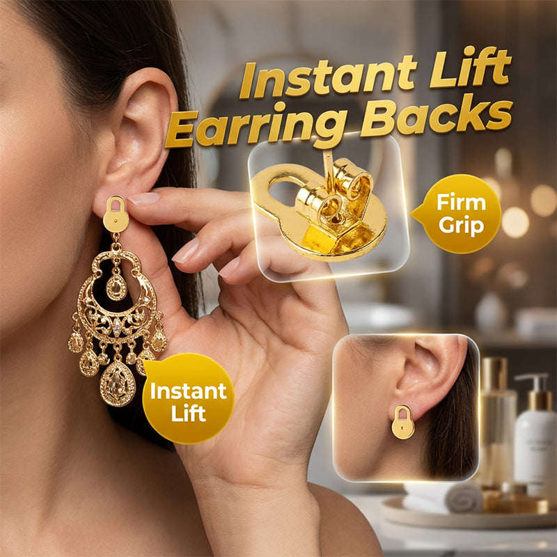 Supportive Earring Backs for Droopy Ears