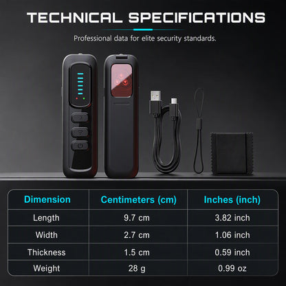 🔍🛡️ T19 Hidden Camera Detector – 6-in-1, RF, GPS, Bug Finder – Privacy Shield! 💪