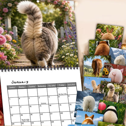 2027 Funny Animal Butt Wall Calendar