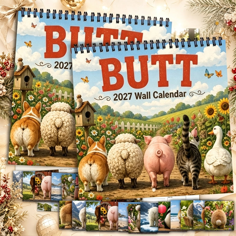 2027 Funny Animal Butt Wall Calendar