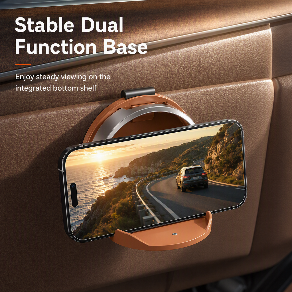 🚗🥤Foldable Car Door Drink Holder, Large Bore Multifunctional Bottle Storage Rack For Vehicle