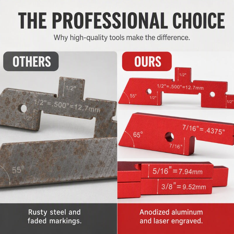 🪵 Woodworking Setup Blocks – Aluminum, high precision & quick calibration ✨