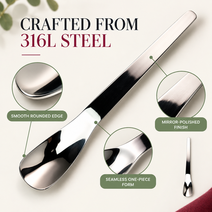 Scoop Desserts Instantly! No-Bend 316L Deep-Bowl Spoon