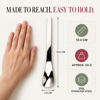 Scoop Desserts Instantly! No-Bend 316L Deep-Bowl Spoon