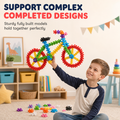 🎁Early Christmas Sale 50% OFF🔥Kids 3D Interlocking Snowflake Building Blocks