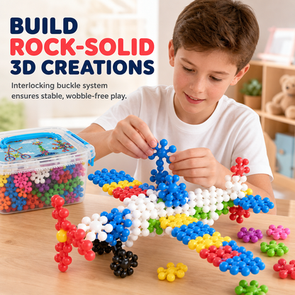 🎁Early Christmas Sale 50% OFF🔥Kids 3D Interlocking Snowflake Building Blocks