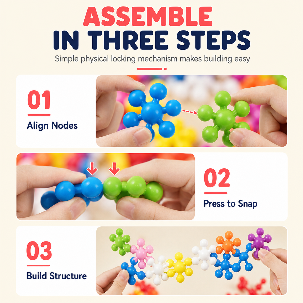🎁Early Christmas Sale 50% OFF🔥Kids 3D Interlocking Snowflake Building Blocks