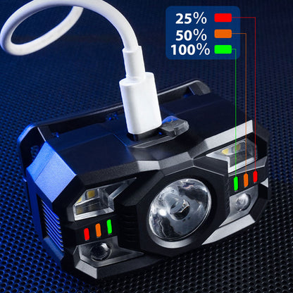 💡 Sensor Rechargeable Headlamp | 5 Modes