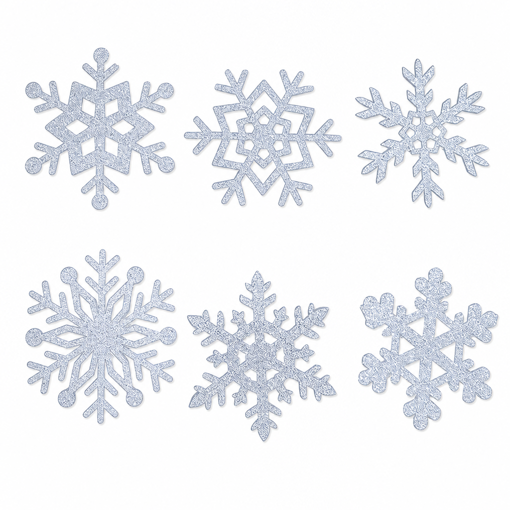 ❄️ Christmas Gift Idea – Glowing Snowflake Wall Stickers | Magical LED Winter Night Decor 🎁