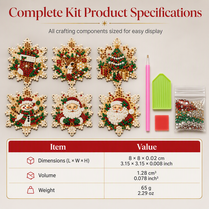 ⏳Limited-time 50% off⏰Christmas DIY Painting Hanging Ornaments Set🥳🎄