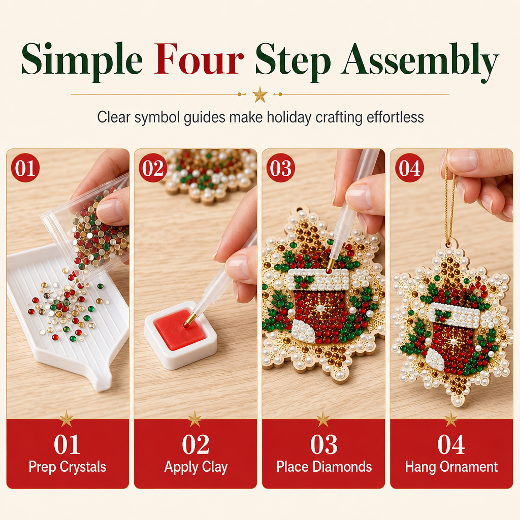 ⏳Limited-time 50% off⏰Christmas DIY Painting Hanging Ornaments Set🥳🎄