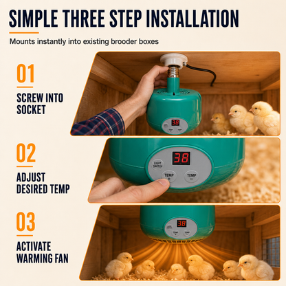 🐣 Intelligent Temperature Control Brooder Heater 🔥