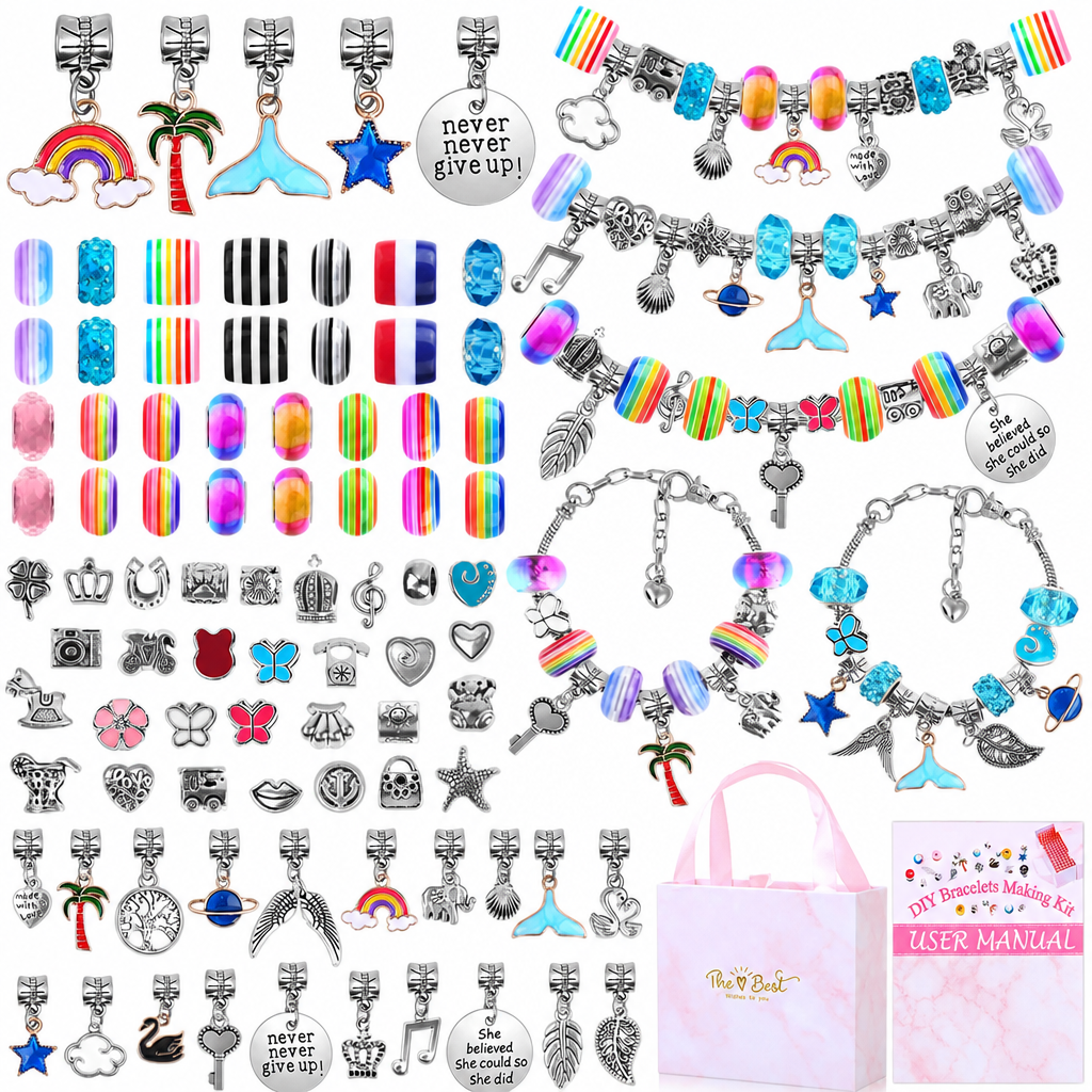 📿DIY Charm Bracelet Making Kit | Beads & Gift Sets💎🎁