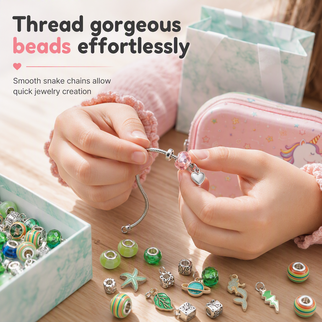 📿DIY Charm Bracelet Making Kit | Beads & Gift Sets💎🎁