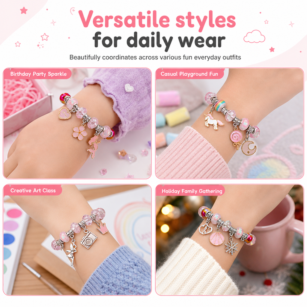 📿DIY Charm Bracelet Making Kit | Beads & Gift Sets💎🎁