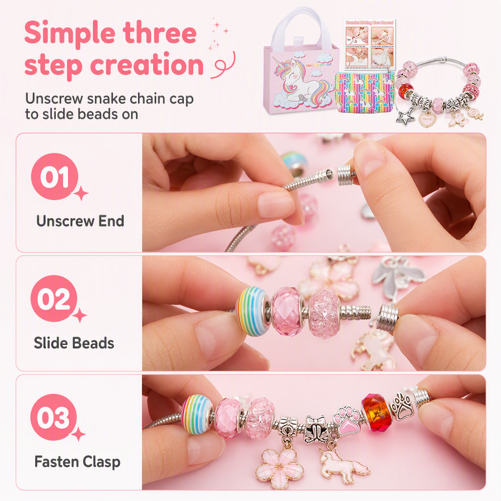 📿DIY Charm Bracelet Making Kit | Beads & Gift Sets💎🎁