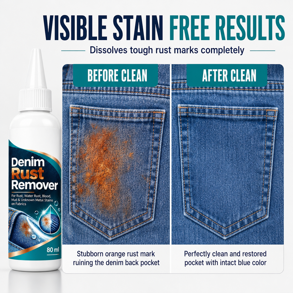 Denim Rust Stain Remover Liquid for Clothes