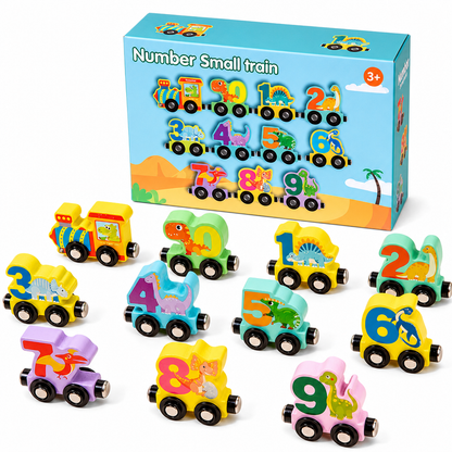 ♟️Montessori Magnetic Wooden Number Train, Early Learning Counting Toy, Perfect Gift for Toddlers Boys Girls🚂
