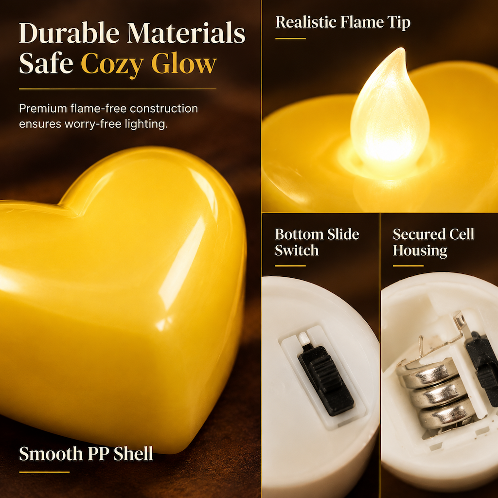 🕯️24 Pack LED Flameless Tea Light Candles