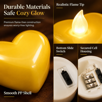 🕯️24 Pack LED Flameless Tea Light Candles