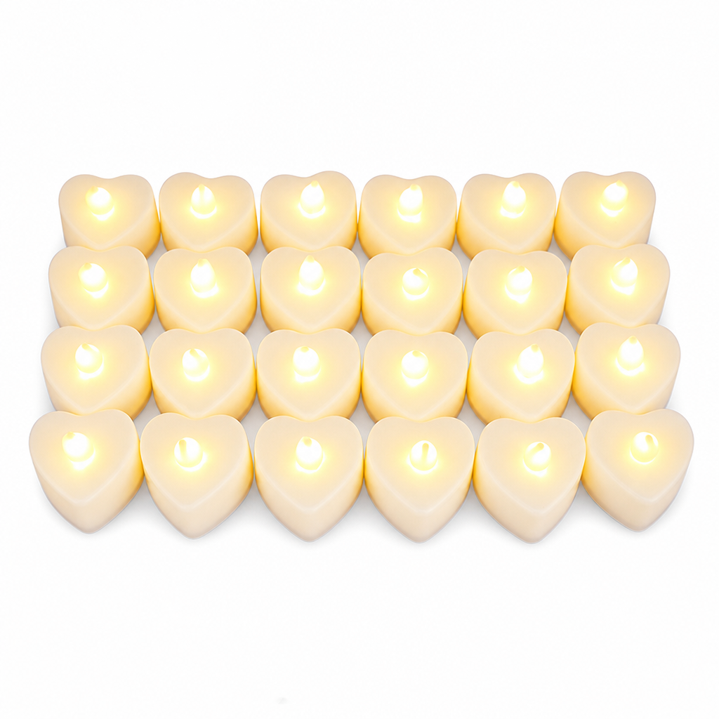 🕯️24 Pack LED Flameless Tea Light Candles