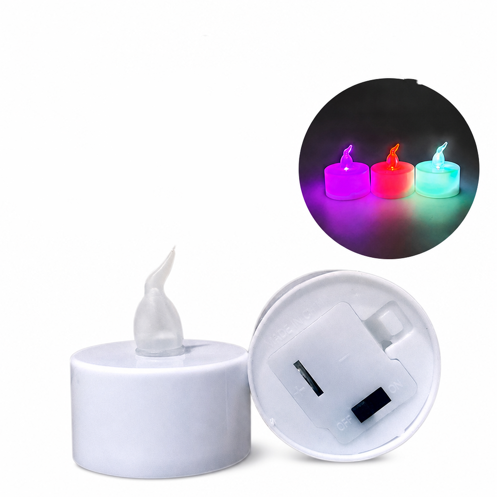 🕯️24 Pack LED Flameless Tea Light Candles