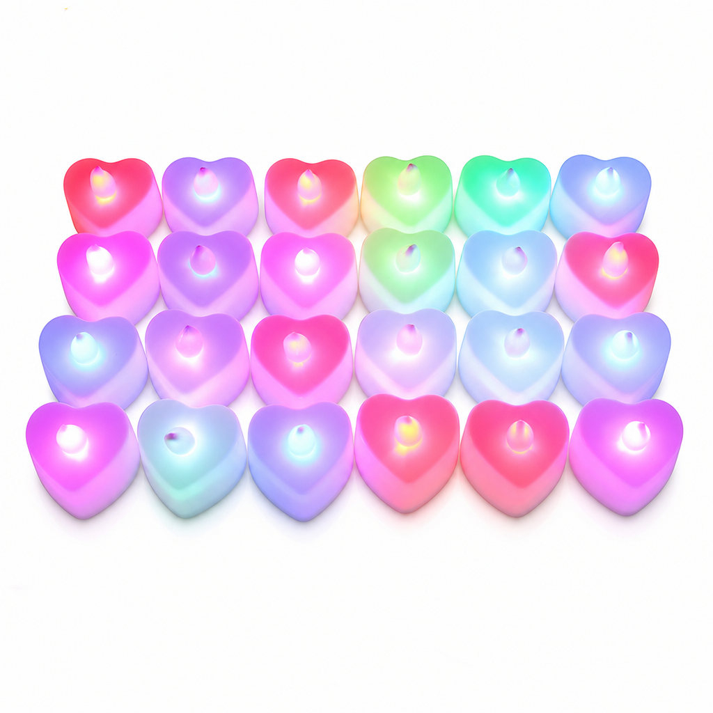 🕯️24 Pack LED Flameless Tea Light Candles