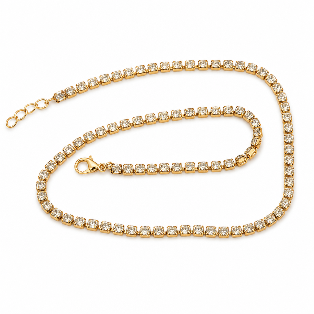 ✨ Elegant Rhinestone Choker Necklace for Women – Sparkling & Sophisticated 💎