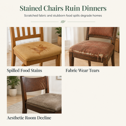 Universal Dining Chair Slipcover with Seat and Backrest