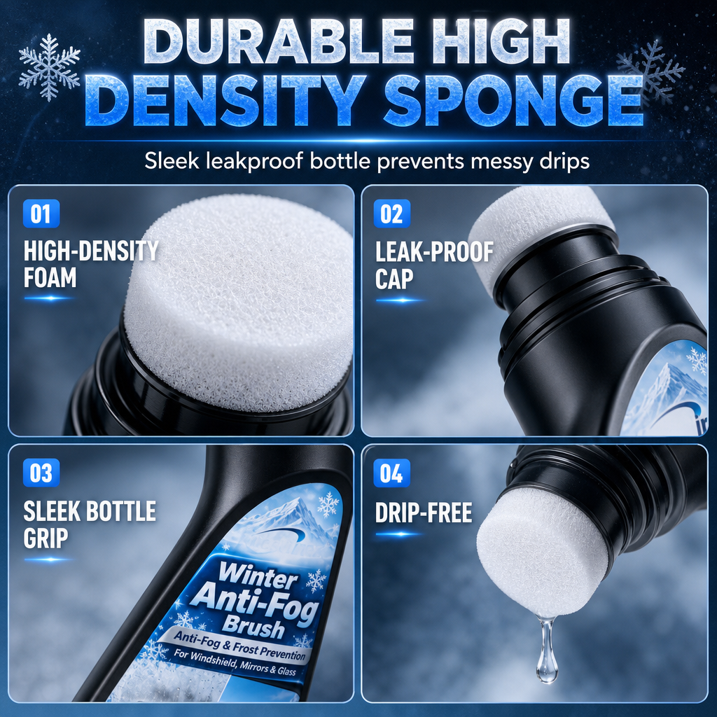 Car Glass Anti Fog and Anti Freeze Paste Winter Defogging and Anti Condensation Cream for Windshield and Rearview Mirror