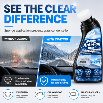 Car Glass Anti Fog and Anti Freeze Paste Winter Defogging and Anti Condensation Cream for Windshield and Rearview Mirror