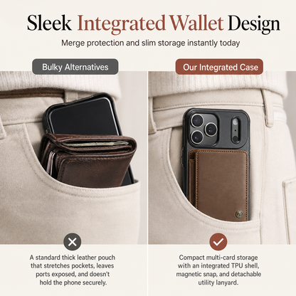 Leather Wallet Phone Case Protective Cover